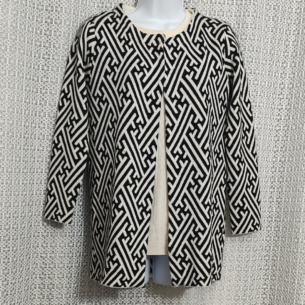 Pink Martini Monochrome Abstract Pattern Jacket